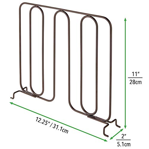 mDesign Versatile Modern Metal Wire Closet