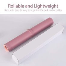 Purple/Pink Leather Desk Pad Dual Sided