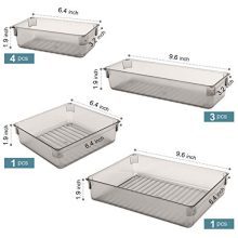 Kootek 9 Pcs Desk Drawer Organizer Trays 4-Size