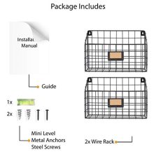 Multipurpose Wall Mounted Farmhouse Design Basket