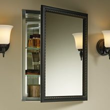 Aluminum Bathroom Medicine Cabinet with Oil-Rubbed