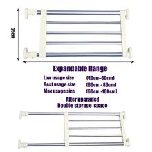 Nature Love Expandable Closet Tension Shelf Storage Rack