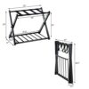GOFLAME Folding Luggage Rack Metal Suitcase