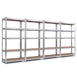 Giantex 4 Pcs 5-Tier Storage Shelves, Garage Shelving Units