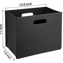 Foldable Magazine Rack Storage Bin Organizer for Home or Office