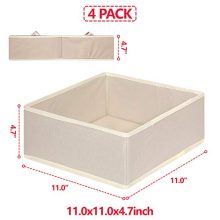 DIOMMELL 4 Pack Foldable Cloth Storage Box Closet