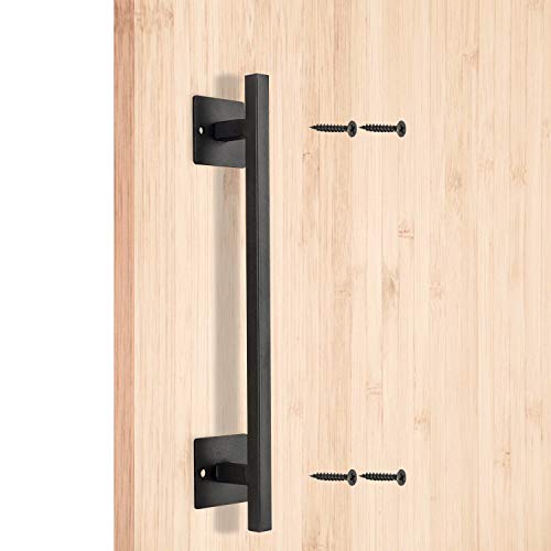 12" Heavy-Duty Metal Barn Door Handle: Elevate Your Door Aesthetics 🚪🔒