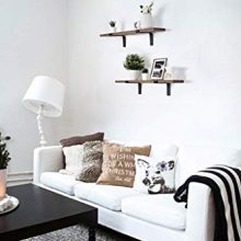 Mkono Wood Floating Shelves Rustic Modern Wall Mounted Storage