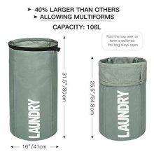 WOWLIVE Extra Large Foldable Laundry Hamper