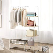 Tangkula Heavy Duty Metal Garment Rack