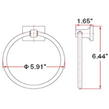 Bath Towel Ring - Elegant Oil Rubbed Bronze Design for Stylish Towel Display