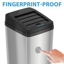 iTouchless 14 Gallon Sliding Lid Touchless Sensor Trash