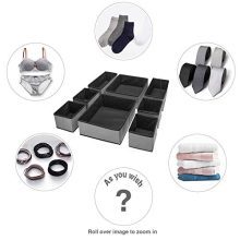Puricon (8 Set) Clothes Organizers Dresser Drawer Organization