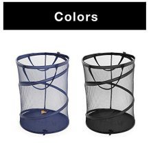 Laundry Hamper Bag Mesh Pop-Up Spiral