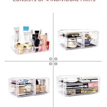 Jewelry and Cosmetic Storage Display Boxes with 9 Drawers