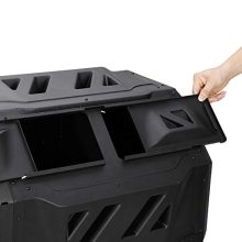 Large Composting Tumbler 43 Gallon – Twin Chamber Outdoor Rotating Compost Bin