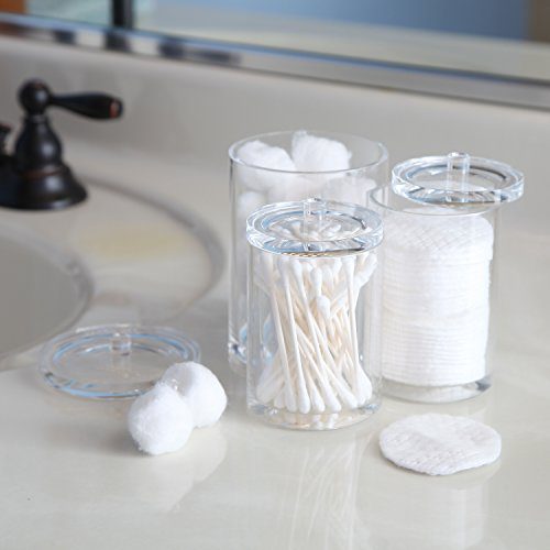 ARAD Cotton Ball, Swab, and Q-tip Storage Set, 1-Piece