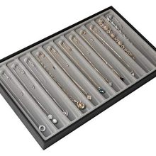 Synthetic Leather Jewelry Tray Set – Organize Rings, Necklaces, Earrings & Bracelets