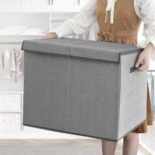 Toy Chest Storage Organizer with Flip-Top Lid