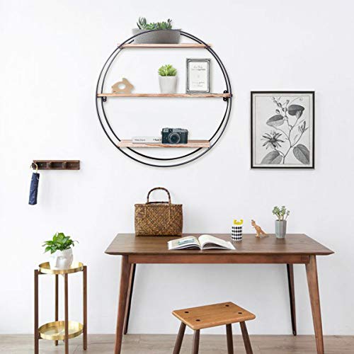 KingSo Wall Shelf Rustic Wood Floating Shelves,Decorative Wall Shelf for Bedroom