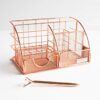 Rose Gold Desk Organizer and Storage for Your Accessories