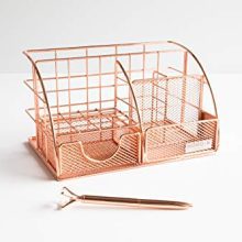 Rose Gold Desk Organizer and Storage for Your Accessories