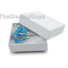 25-Pack Swirl White Jewelry Boxes - Perfect Packaging for Your Precious Gems and Gifts 💍