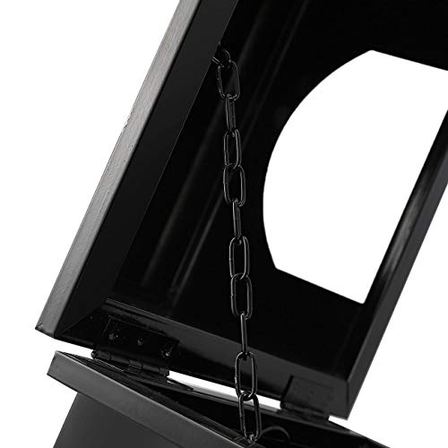 Garbage Enclosure with Locking Lid Open