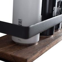 Bathroom Storage Shelf Wall Mounted Set of 2,Rustic Wood Floating Shelves