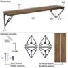 Wallniture Pigna Floating Shelves for Wall
