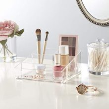 STORi Clear Plastic Vanity Makeup Organizer