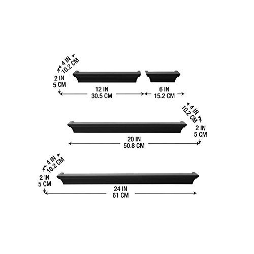 Floating Wall Mount Molding Ledge Shelves