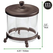 Bathroom Vanity Countertop Divided Storage Canister