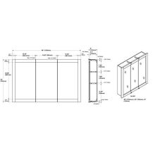 Framed Mirrored Medicine Cabinet in Espresso