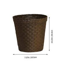 Wastebasket Rattan Woven Storage Baskets Books