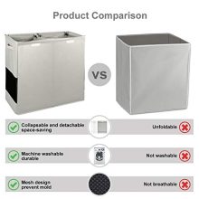 Double Laundry Hamper with Lid and Removable Laundry Bags