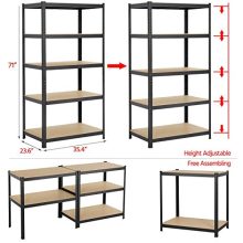 Yaheetech Industrial Storage Shelves 5-Tier