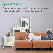 TomCare Cube Storage 6-Cube Bookshelf Closet Organizer