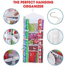 Organize Your Gift Wrap Effortlessly - Hanging Gift Wrap Storage Organizer Bag