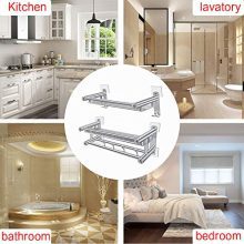 Shower Caddy Bathroom Shelf Storage with 4 Hooks for Houseware
