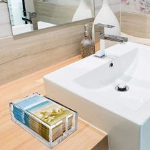 Acrylic Guest Towel Holder for Bathroom Paper Napkin Hand Towels