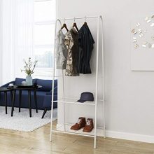 JEROAL Clothing Garment Rack, Coat Organizer Storage Shelving Unit