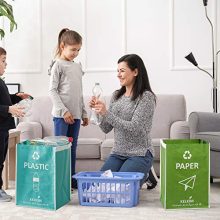 Recycling Bin Bags + Donation Bag Set - Sustainable, Waterproof, and Stylish Waste Organizer for Home and Office Recycling! 🗑️♻️