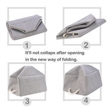 Collapsible Storage Basket Bins, Decorative Foldable Rectangular Linen