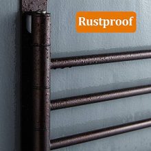 Bronze Mounted Swivel Towel Bar Holder with Hooks