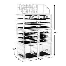 HBlife Makeup Organizer Acrylic Cosmetic Storage Drawers and Jewelry Display