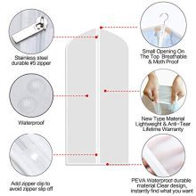 Refrze Moth Proof Garment Bags,Garment Cover