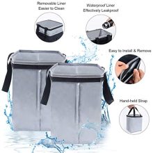 OKVOR Waterproof Car Trash Can with Lid