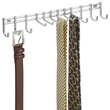mDesign Closet Wall Mount Metal Accessory Organizer