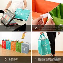 Recycling Bin Bags + Donation Bag Set - Sustainable, Waterproof, and Stylish Waste Organizer for Home and Office Recycling! 🗑️♻️